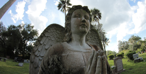 Angel In Grave yard Time-lapse