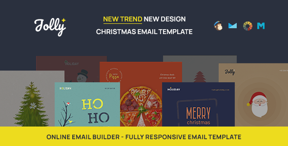 Jolly - The Christmas & New year responsive email template + Online Builder