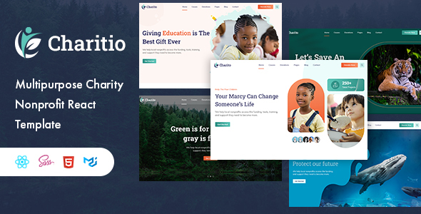 [DOWNLOAD]Charitio - Multipurpose Charity Nonprofit React Template