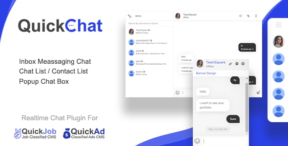 Quickchat realtime AJAX chat messaging plugin For QuickCMS