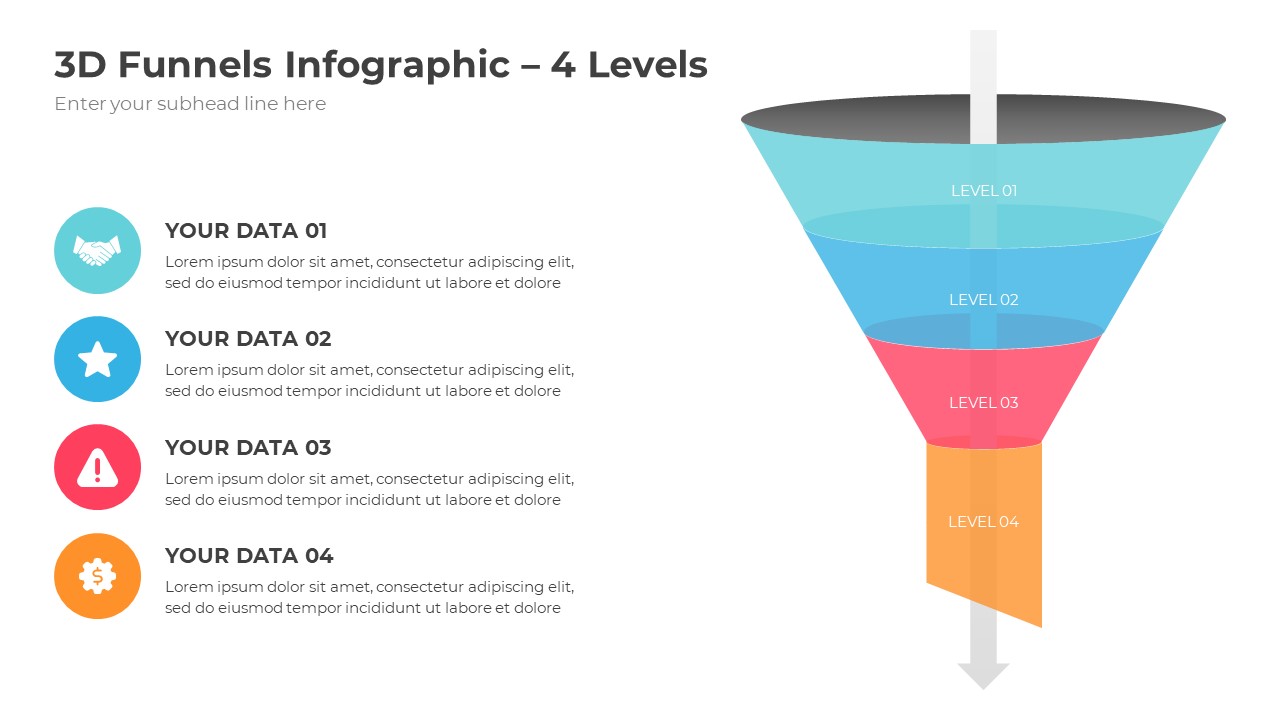 Funnel Infographics Keynote Presentation Template Diagrams ...