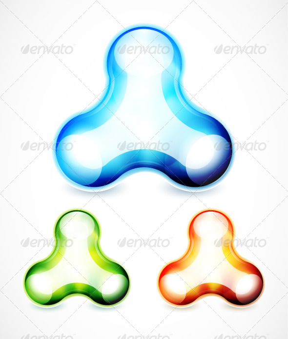 Shiny Technology Shapes - Decorative Symbols Decorative
