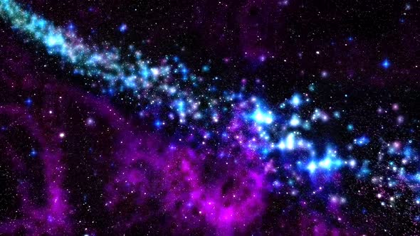 Purple Nebula Deep Space Moving Loop Background