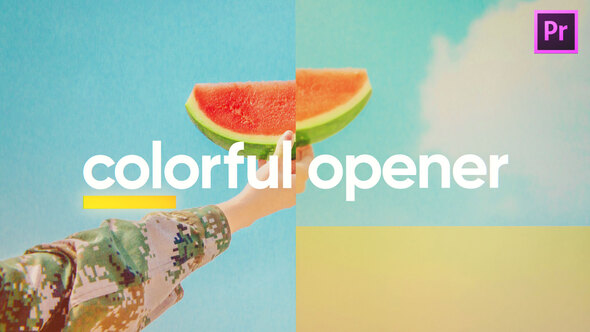 Colorful Intro Opener for Premiere Pro