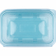 top view of blue plastic packaging container on white - PhotoDune Item for Sale