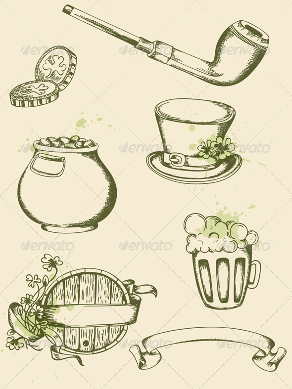 Saint Patrick's Day Symbols - Miscellaneous Seasons/Holidays