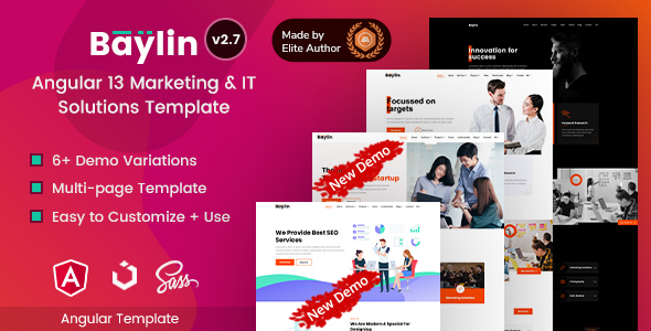 Baylin - Marketing & IT Solutions Angular 13 Template
