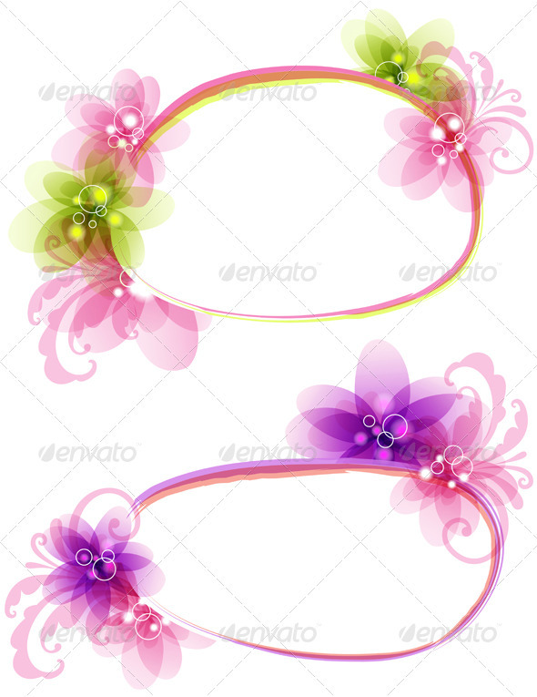 Abstract Floral Banner - Backgrounds Decorative