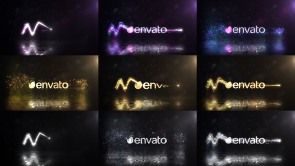Glowing Particals Logo Reveal 42 ( 3 in 1 )