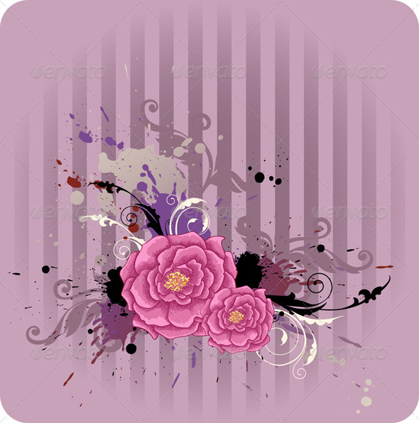 Abstract Floral Background - Backgrounds Decorative