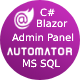 MS SQL to C# Blazor Entity Framework Admin Panel Generator .Net C# | Blazore Bootstrap Razor