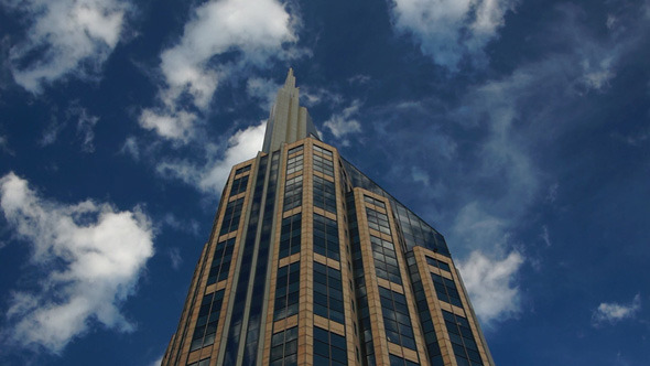 Skyscrapers With Sky Reflections