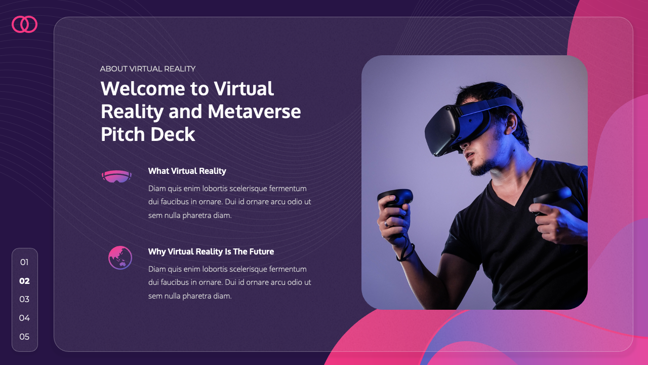 Metavers - Virtual Reality & Metaverse Pitch Deck PowerPoint Template ...