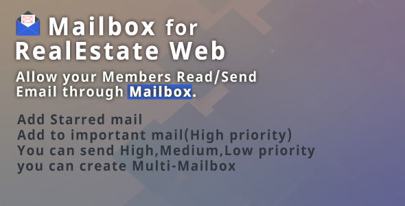 MailBox plugin for RealEstateWeb – with Agency Portal