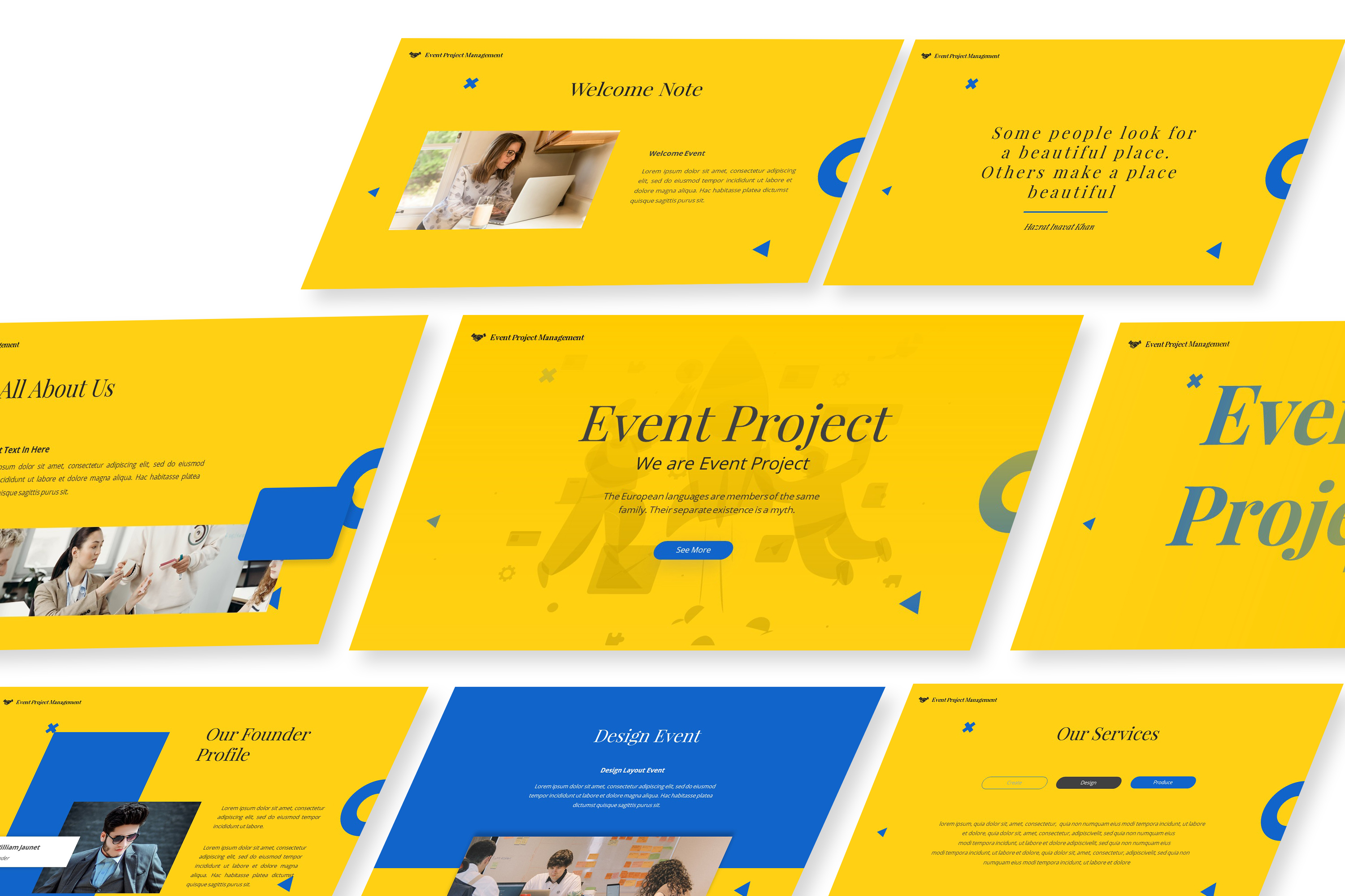 Event Project Google Slides Template, Presentation Templates | GraphicRiver