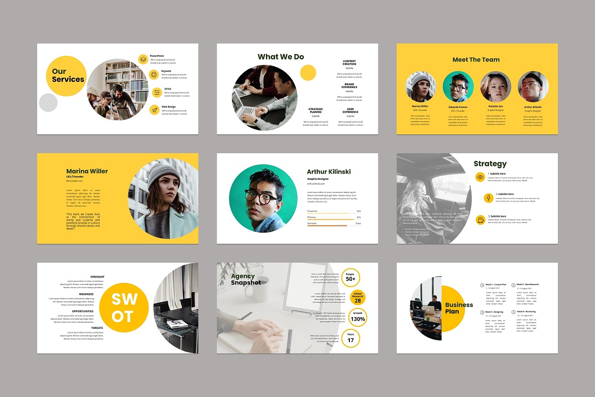 WorkPlace Business Google Slides Template, Presentation Templates ...