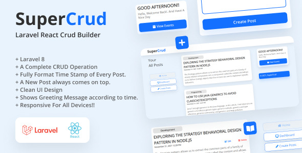 SuperCrud – Laravel React Crud Builder
