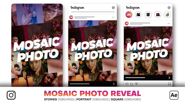 Instagram Mosaic Photo Reveal