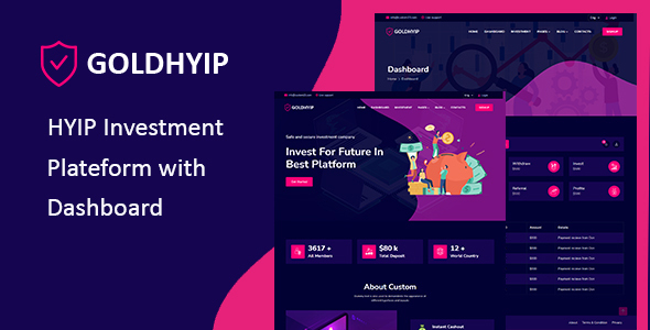 Goldhyip - Financial Investment HTML Template
