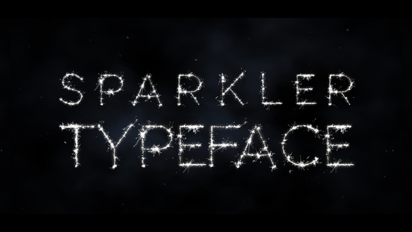 Sparkler Typeface | After Effects