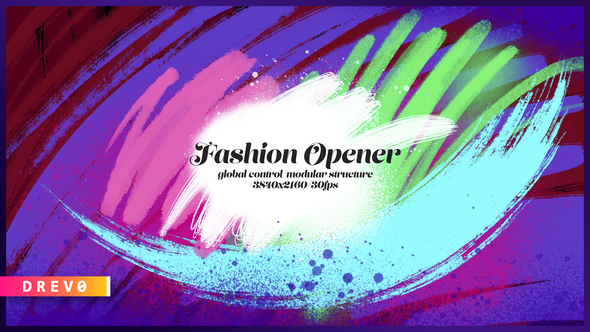 Fashion Opener/ Slideshow/ Marketing/ Beauty Blog/ Hand Drawing/ Brush/ Instagram/ Youtube Promo TV