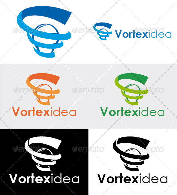 Vortexidea Solution Logo - Symbols Logo Templates