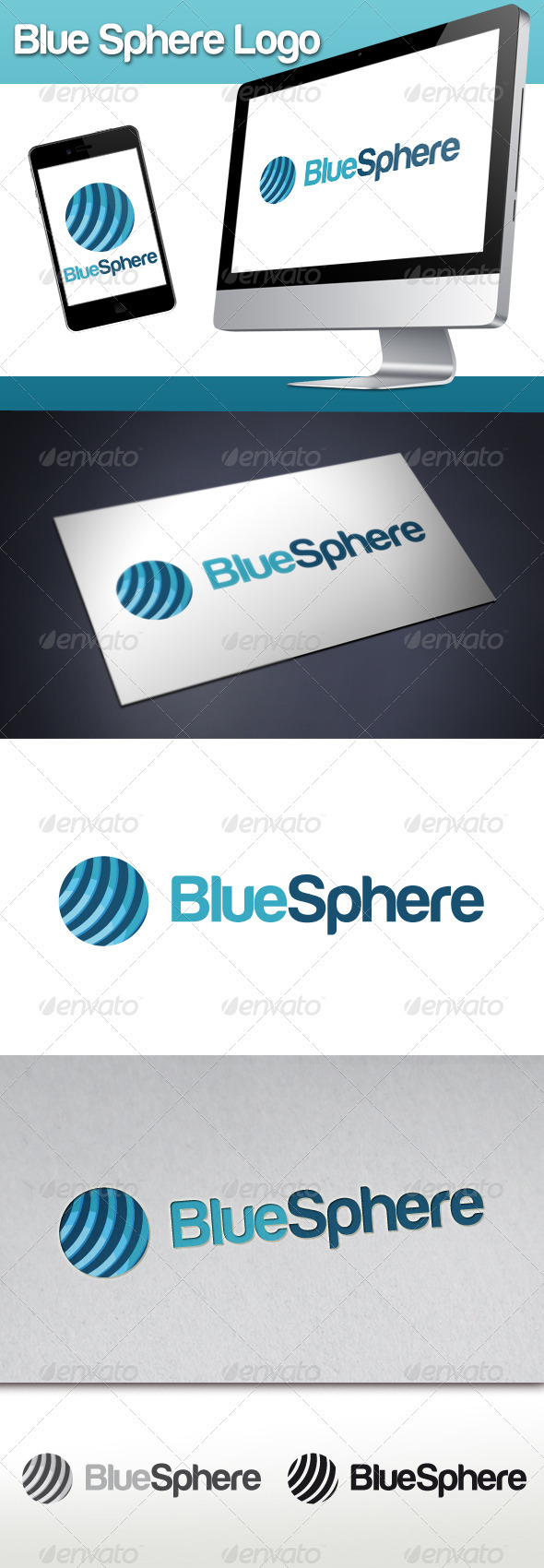 Blue Sphere Logo - Abstract Logo Templates