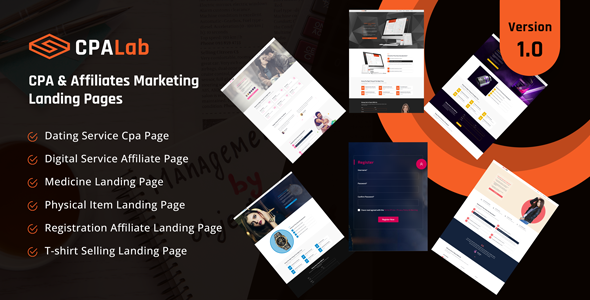 CpaLab – Cpa And Affiliates Marketing Landing Pages