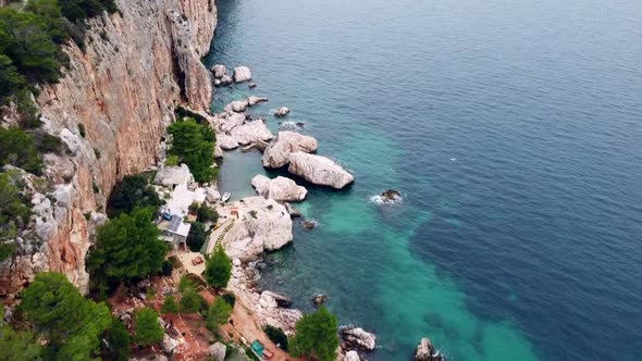 Hvar Island Cliffs In Croatia alt
