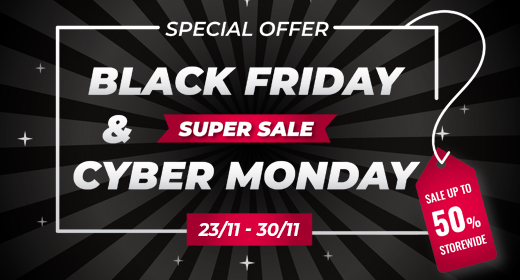 Cyber Week Sale - 30 to 50 OFF