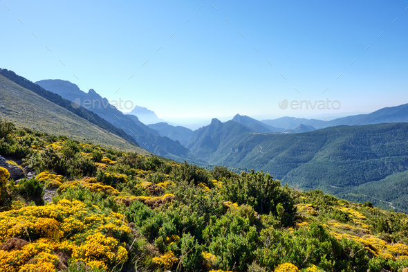 Nice landscape in the spanish Pyrenees - Stock Photo - Images