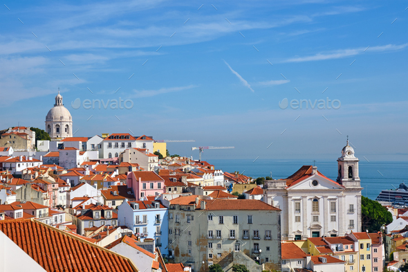 The old Alfama district - Stock Photo - Images