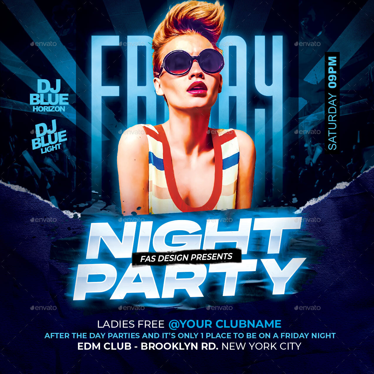 Night Party Flyer, Print Templates | GraphicRiver