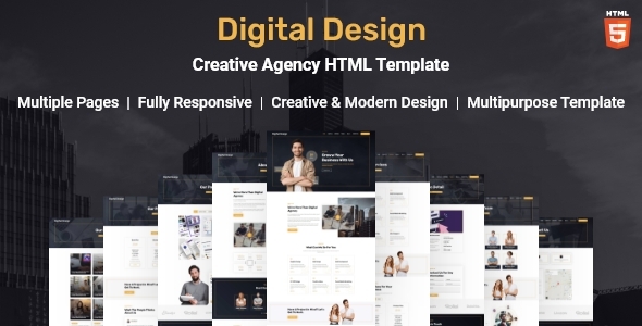 Digital Design - Creative Agency HTML Template