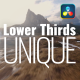 Unique Lower Thirds - VideoHive Item for Sale
