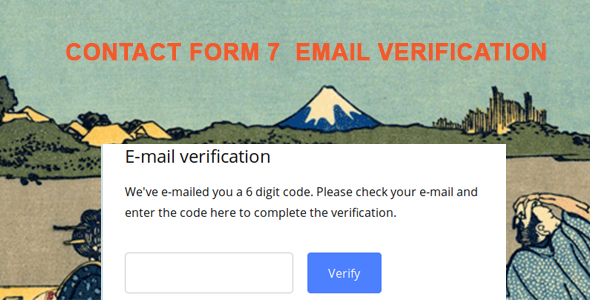 Contact Form 7 Email Verification - OTP Verification