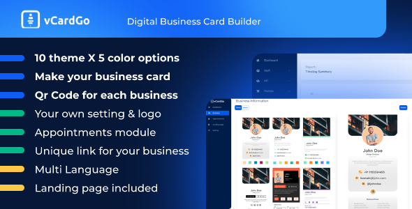 vCardGo – Digital Business Card Builder