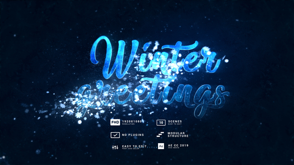 Winter Greetings | Snowflakes Titles