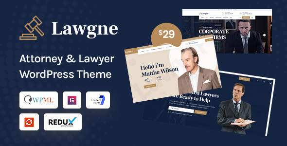 Lawgne - Lawyer & Attorney WordPress Theme