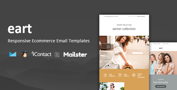 Eart Mail - Ecommerce Responsive E-mail Template + Online Access