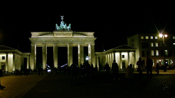 Brandenburg Gate at Night - Berlin, Germany
