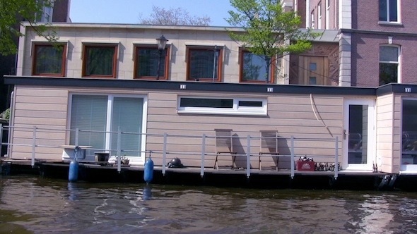 Boat Trip Through Canals of Amsterdam, Holland