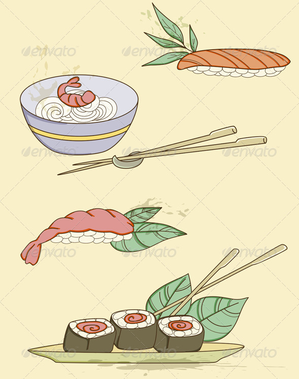 Seafood Icons - Food Objects