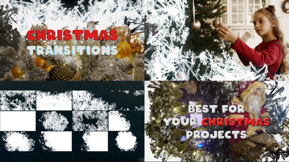 Ice Christmas Transitions | Premiere Pro MOGRT
