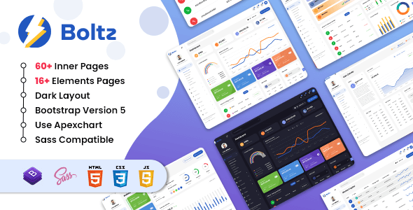 Boltz - Crypto Admin and Dashboard Bootstrap 5 Template