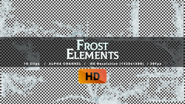 Frost Frame -10 clips - HD