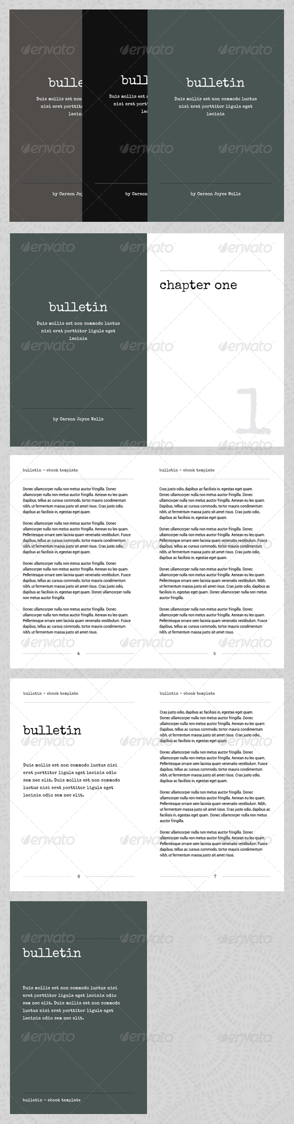 Bulletin - eBook Template or Print Book - Miscellaneous Print Templates