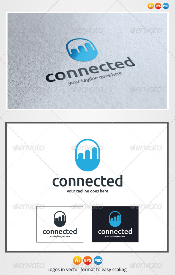 Connected Logo - Symbols Logo Templates