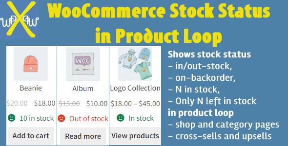 WooCommerce Stock Status in Product Loop