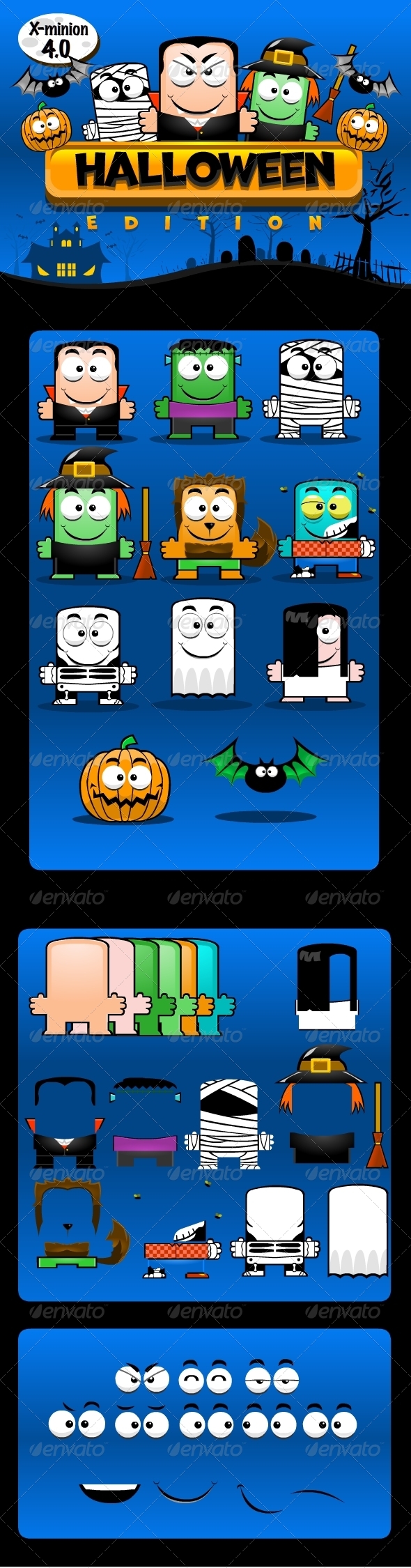 X-minion Halloween Edition - Monsters Characters